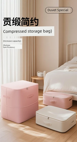 Minimalist Sıkıştırmalı Saklama Çantası - Ekstrem Gri - Orta Boy - 34L - 7
