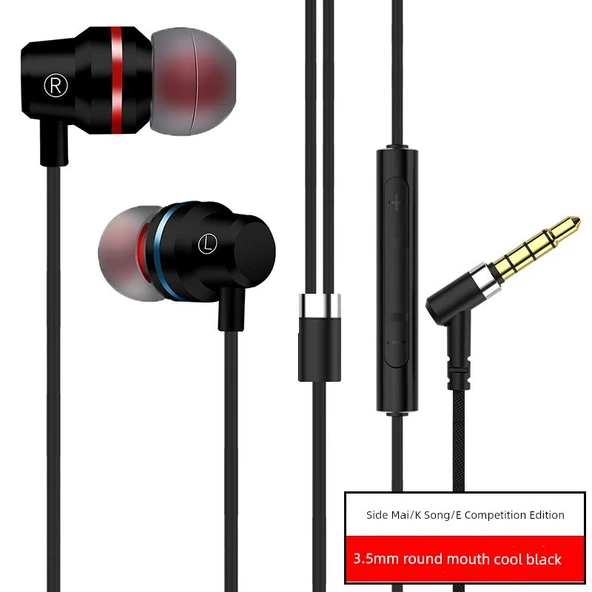 3.5mm Yuvarlak Siyah Subwoofer Kulaklık - K-Song E-sports