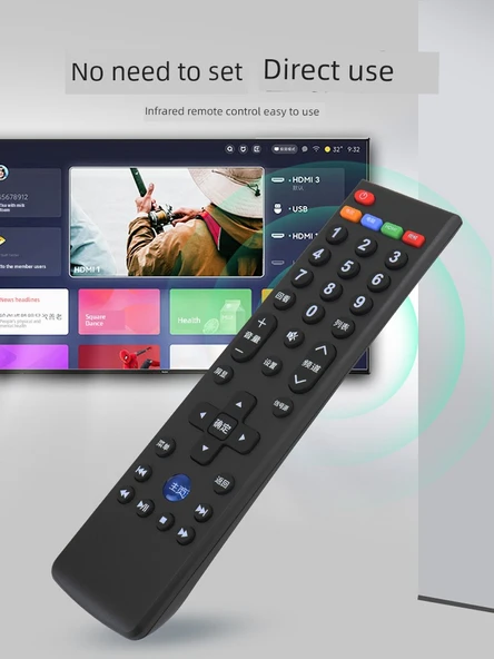 Evrensel TV Kumandası - Letv TV Butik Versiyon - Pilli - 3