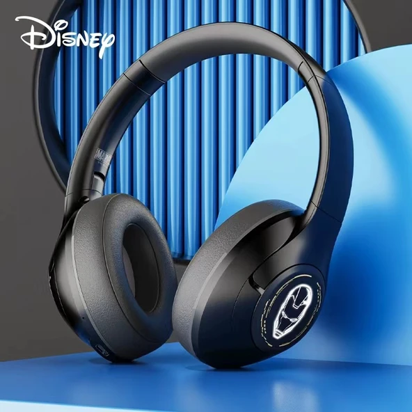 Disney Bluetooth Kulaklık - Kablosuz - Siyah Iron Man Logolu
