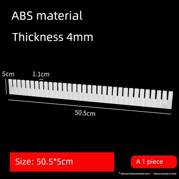 Ayarlanabilir Çekmece Bölme Düzenleyici - C Tipi 2 Adet [50.5*9cm] 4 Sabit Tokalı - Resim 9