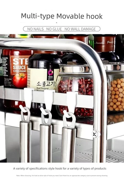 S Şeklinde ABS Mutfak Banyo Askısı - 10'lu Paket - Gri - Resim 7