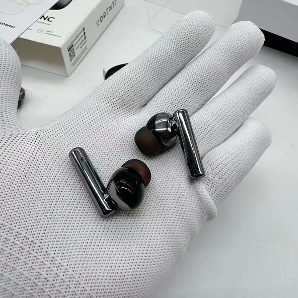 40dB Aktif Gürültü Önleyici Bluetooth Kulaklık - Siyah Gümüş Kaplama - 1