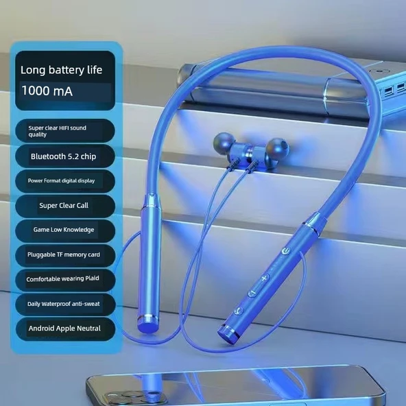 A8# Uzak Tepe Mavisi Tek Bataryalı Kulak İçi Bluetooth Kulaklık