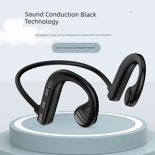 Kemik İletimli Bluetooth Kulaklık - X9 Beyaz Çanta - 4