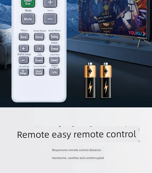 BenQ Projektör Uzaktan Kumanda - Stil 2 [Direkt Kullanım İçin Orijinal] + SF Express - 5