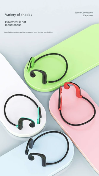 Kemik İletimli Bluetooth Kulaklık - X9 Beyaz Çanta - 8