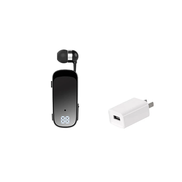Bluetooth 5.2 Yakalıklı Kablosuz Kulaklık - Hızlı Şarj Gradyan Siyah + 3C Sertifikalı Şarj Başlığı