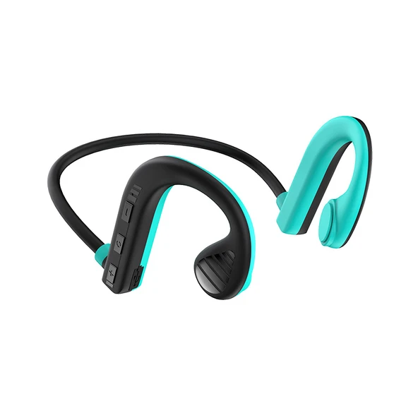 Kemik İletimli Bluetooth Kulaklık - W10 Siyah/Mavi [Paket]