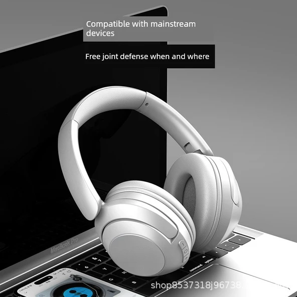 Bluetooth 5.2 Gürültü Önleyici Kablosuz Oyuncu Kulaklığı - Pembe - 2