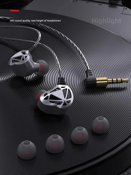 Oyun Kulaklığı - Haoyue Gümüş - 3.5mm - 2