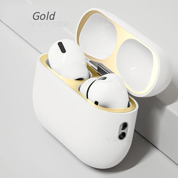 AirPods Toz Geçirmez Metal Etiket Koruyucu - Apple AirPods C Renk
