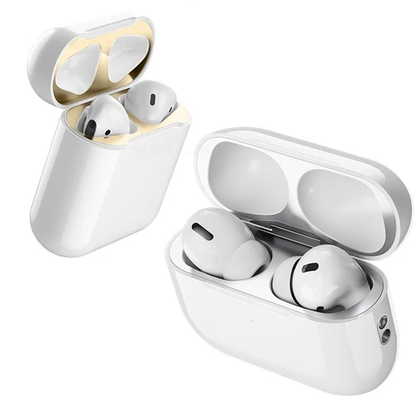 AirPods Toz Geçirmez Metal Etiket Koruyucu - Apple AirPods Pro E Renk - 11
