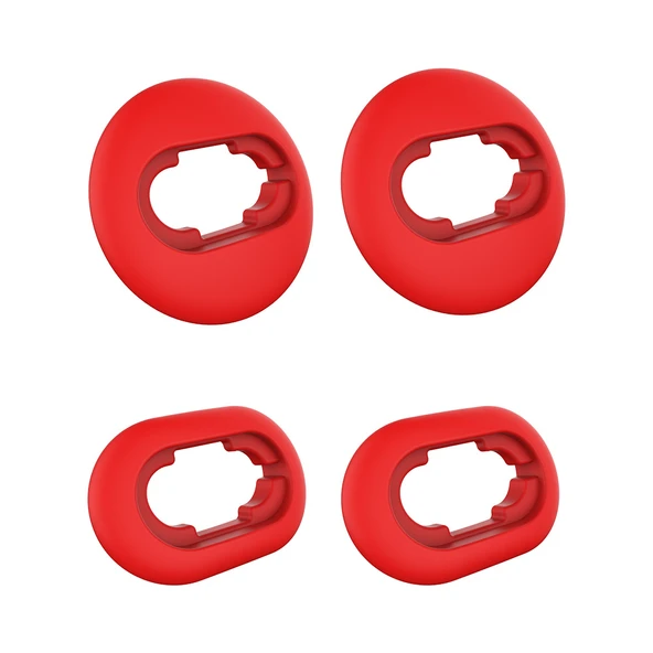 Galaxy Buds Live Silikon Kulaklık Kılıfı - Kırmızı Büyük ve Küçük Boy 1'er Çift