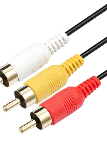 AV/RCA Lotus Ses Video Kablosu - 6 RCA Erkek - Dişi - TV Projektör Set Üstü Kutusu Uzatma Kablosu - 0.5 Metre - 4