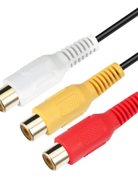 AV/RCA Lotus Ses Video Kablosu - 6 RCA Erkek - Dişi - TV Projektör Set Üstü Kutusu Uzatma Kablosu - 5 Metre - 5
