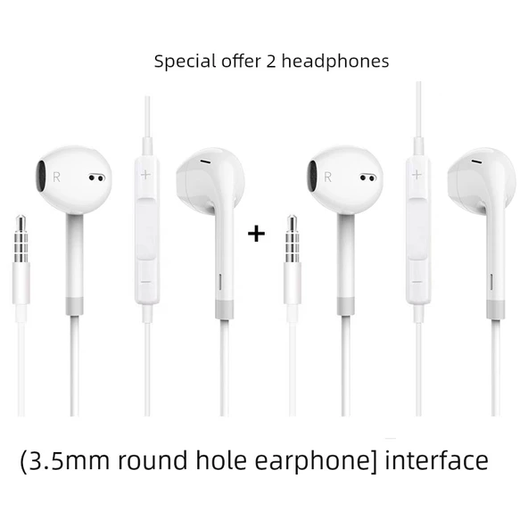 Xiaomi 3.5mm Kablolu Kulaklık - Beyaz - 1 Alana 1 Bedava