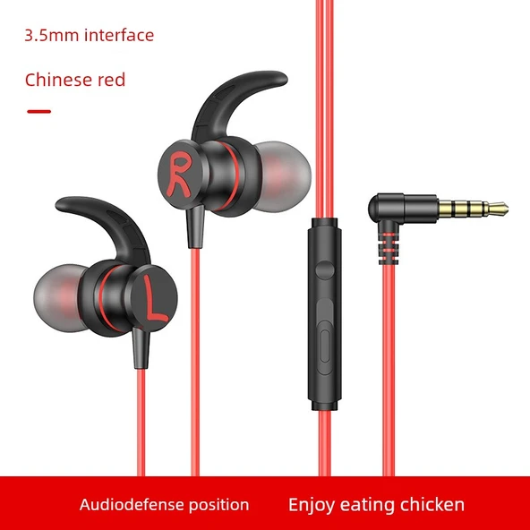 3.5mm Kırmızı Gaming Kulaklık - Ses Ayırt Etme Özellikli