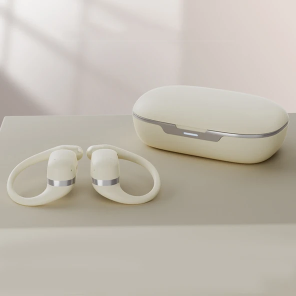 TWS Bluetooth 5.4 Kulak Klipsli Spor Kulaklık - Siyah - Resim 4