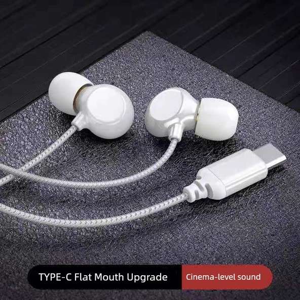 Type-C Kablolu Kulaklık - Gelişmiş Seramik Beyaz