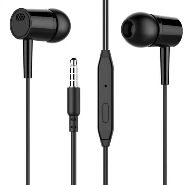 D21 Siyah 3.5mm Kablolu Kulak İçi Oyuncu Kulaklığı