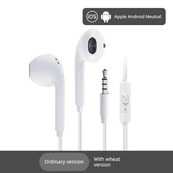 Bluetooth Kulaklık - Beyaz - Aramalı, Şarkılı - 5D HD Stereo