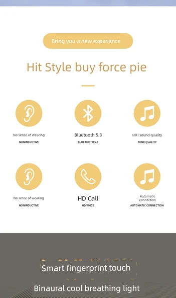 Kemik İletimli Bluetooth Kulaklık - M9 - Beyaz - 8