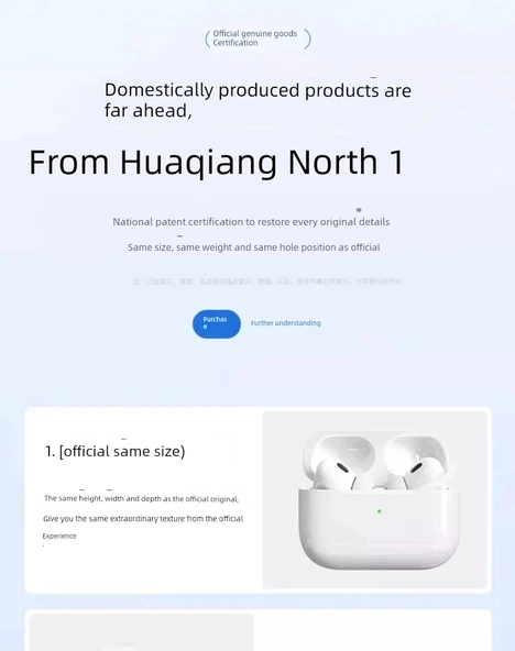 ANC Aktif Gürültü Önleyici Dolby Hifi Kablosuz Bluetooth Kulaklık - Huaqiang North/Extreme Edition (Lightning-Apple Şarj Portu) - 7