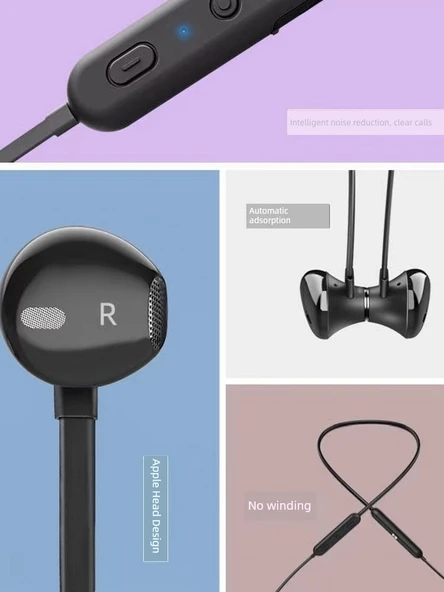 Bluetooth Kulaklık - Siyah - 6 Saat - 5.0 - 4