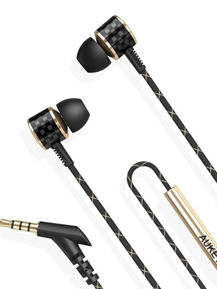 Karbon Fiber Kablolu Kulak İçi Kulaklık - 3.5mm - 4