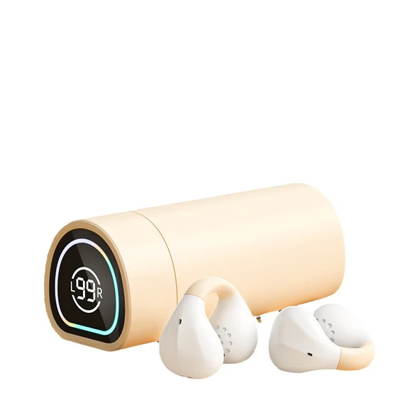 Kemik İletimli Bluetooth Kulaklık - M9 - Beyaz - 6