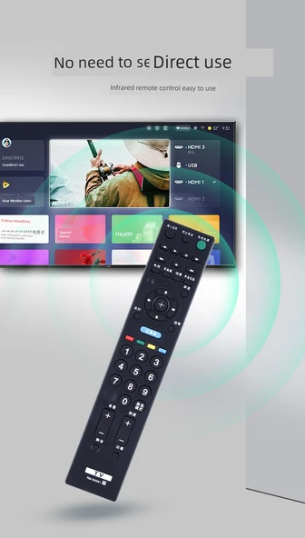 Sony TV Sesli Uzaktan Kumanda RMF-TX700C - Pilli - 8