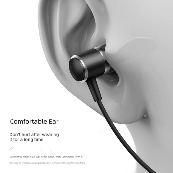 Metal Subwoofer Kulak İçi Mikrofonlu Kulaklık - Gümüş (Poşetli) - Resim 5