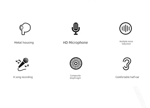 Metal Subwoofer Kulak İçi Mikrofonlu Kulaklık - Gümüş (Poşetli) - Resim 8