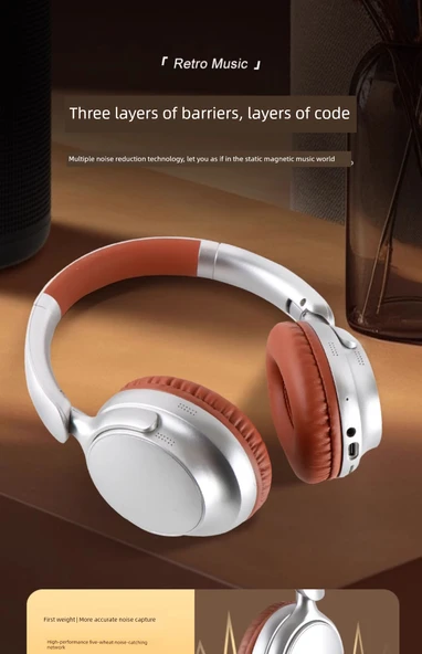 Aktif Gürültü Önleyici Bluetooth 5.4 Gaming Kulaklık - Mavi ENC - 11