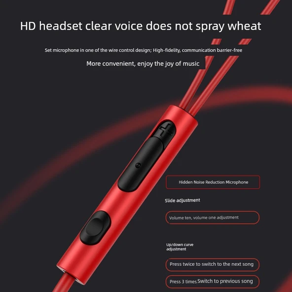 3.5mm Pembe Stereo Bass Kulaklık - 4
