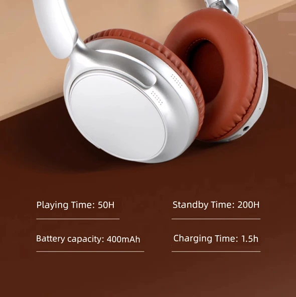 Aktif Gürültü Önleyici Bluetooth 5.4 Gaming Kulaklık - Mavi ENC - 10