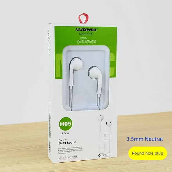 Type-C Android Mikrofonlu Kablolu Kulaklık - nxd-H05-Eğimli Kulak