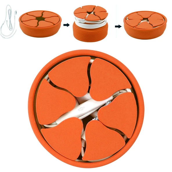 Mini Taşınabilir Kulaklık Kablo Düzenleyici - 10'lu Paket (10 Alana 1 Hediye)(Mükemmel) - 5