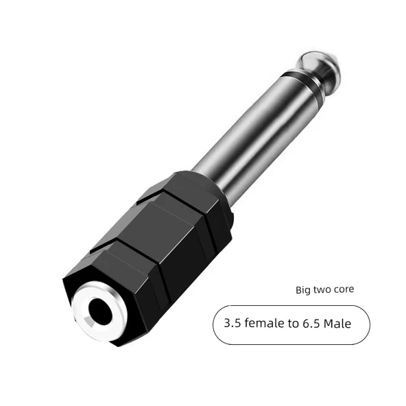 Mono 3.5mm Dişi - 6.5mm Erkek Plastik Başlıklı Ses Adaptör Kablosu