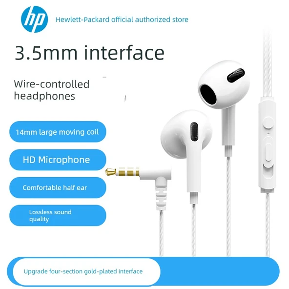 3.5mm Mikrofonlu Kablolu Kulak İçi Kulaklık - Beyaz