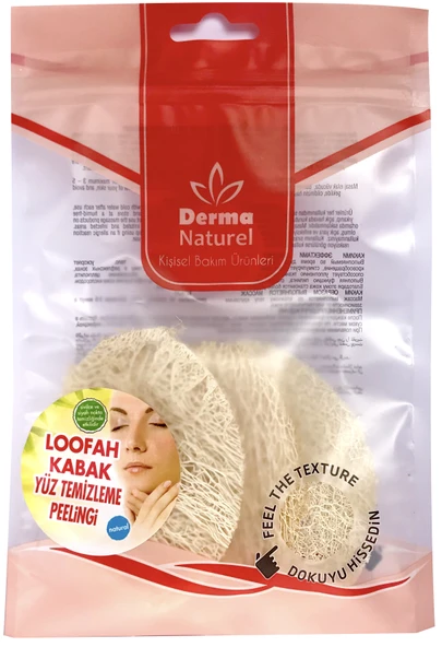 Derma Naturel Loofah Yüz Temizleme (Sivilce ve Siyah Noklar için) Peeling