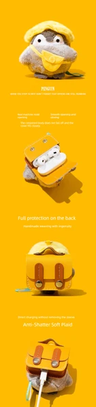 Oppo Enco Free4 Peluş Kahverengi Sevimli Kapibara Çantalı Kılıf - 7