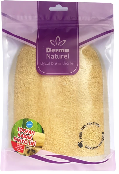 Derma Naturel Loofah Kabak Havlu Banyo Eldiveni (15*24CM)