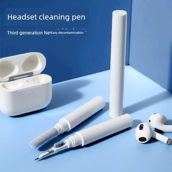 Airpods Kulaklık Temizleme Kalemi - Gri Beyaz
