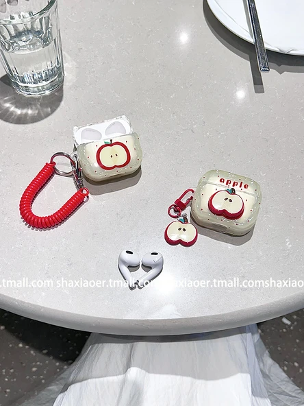 Puantiyeli Apple AirPods Kılıfı - Apple AirPods 4 - Üç Boyutlu Aksesuarlı - 6