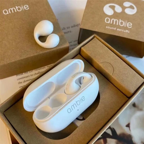 Kemik İletimli Bluetooth Spor Kulaklık - Beyaz - Ambalajlı