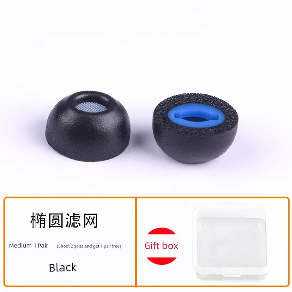 Huawei Freebuds Pro Serisi Siyah Orta Boy Silikon Kulak Tıkacı