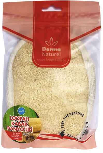 Derma Naturel Loofah Kabak Banyo ve Yüz Lifi (15*24CM)