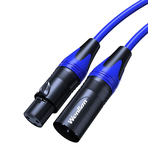 DMX512 Balanslı Sahne Aydınlatma Kablosu - 5 Metre - Siyah - 5